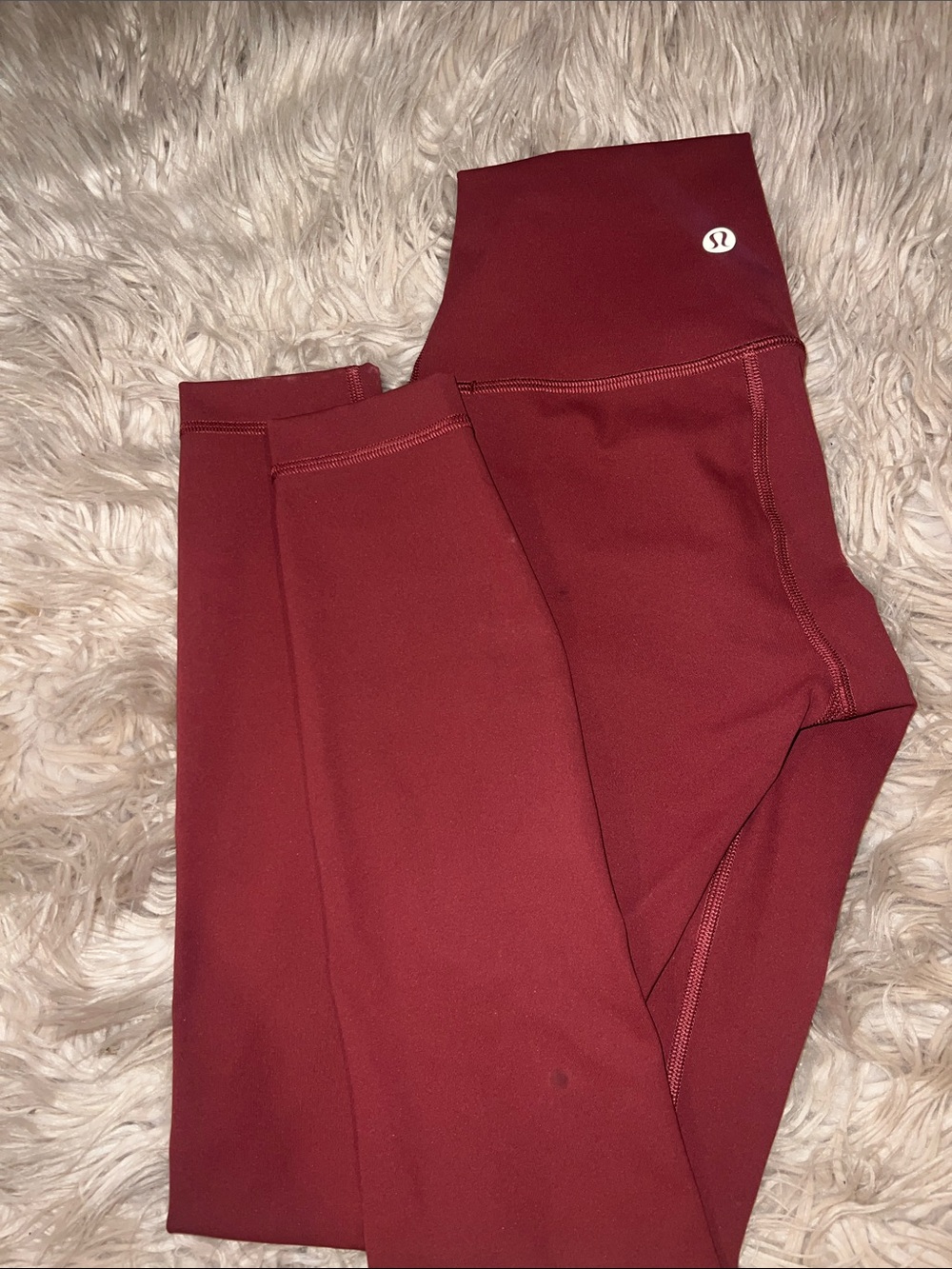 Lululemon Burgundy High-Rise Leggings- size 0